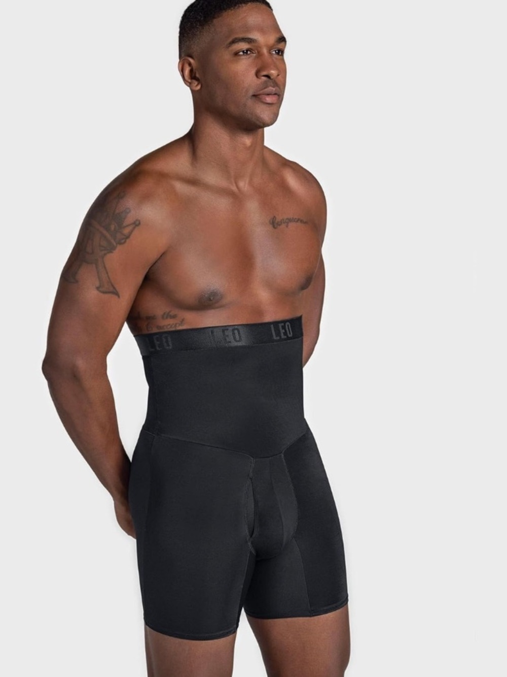 Leona Edminston Black High-Waist Compression Boxer Briefs